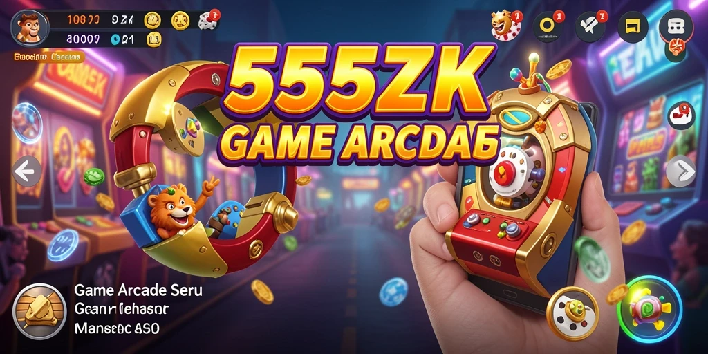 Screeenshot utama gameplay 555ZK yang penuh aksi dan tantangan.