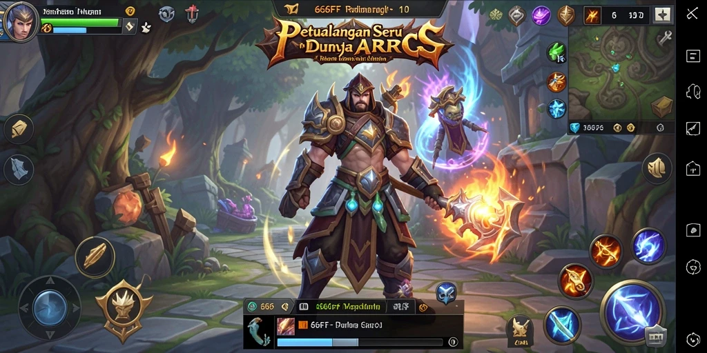 Tampilan gameplay seru dari 666FF dengan aksi ARPG yang mendebarkan.