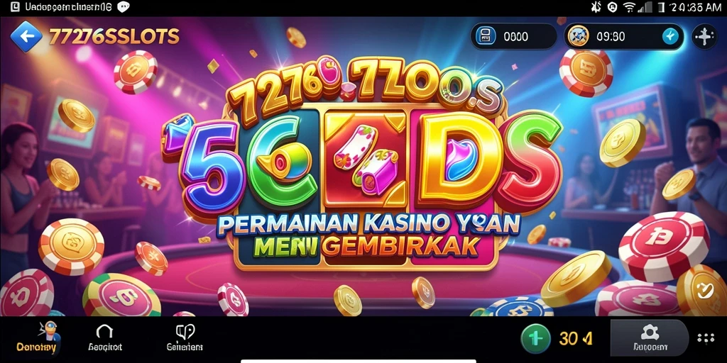 Tampilan gameplay menarik dari 7276SLOTS dengan slot yang beragam.