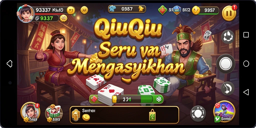 Tangkapan layar utama dari gameplay QiuQiu yang menarik.