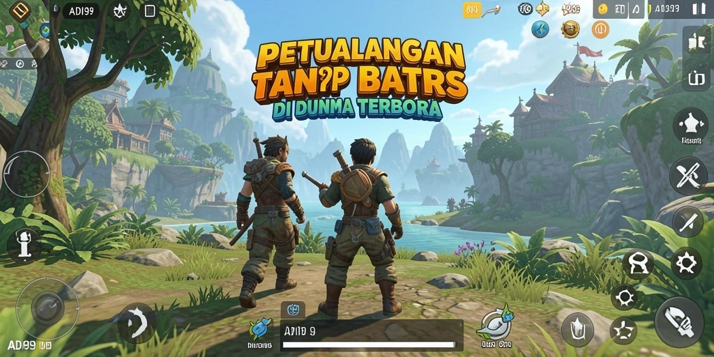 Tangkapan layar gameplay ADI99 menampilkan kebebasan eksplorasi yang menakjubkan.