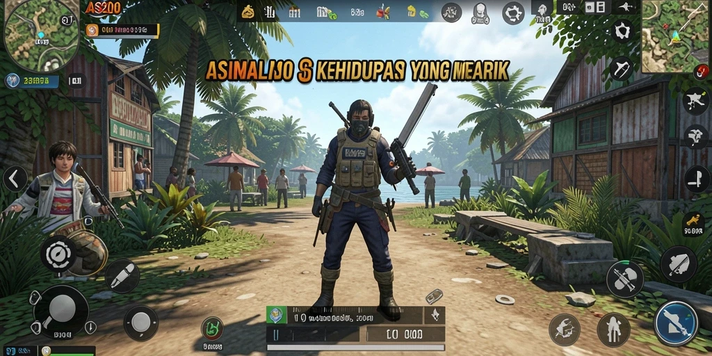 Tangkapan layar utama ASIA200 menampilkan gameplay yang interaktif dan menarik.
