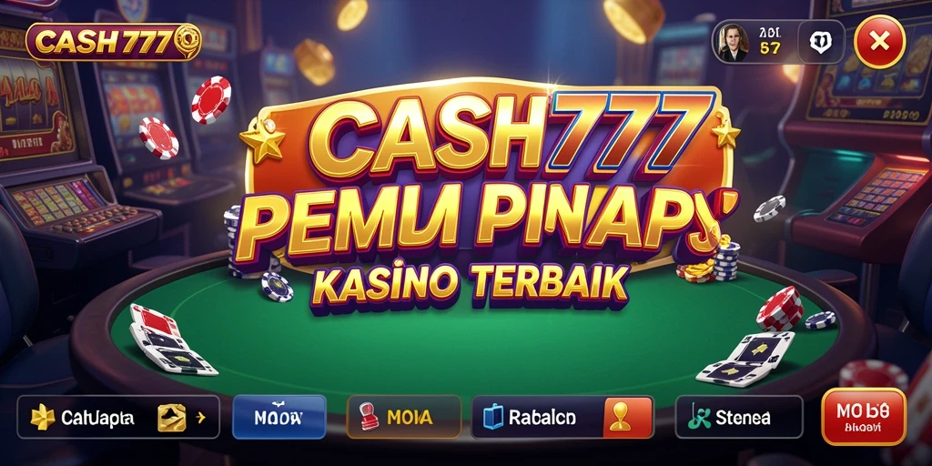 Tampilan gameplay seru dari CASH777 dengan fitur simulasi kasino.