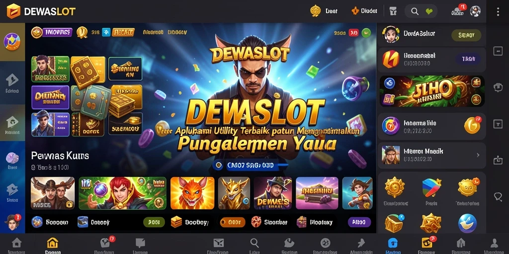 Tampilan antarmuka DEWASLOT yang ramah pengguna dan intuitif.