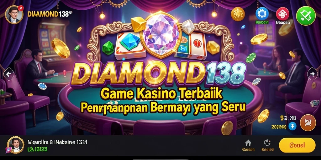 Tampilan gameplay menarik dari DIAMOND138 dalam suasana Kasino.