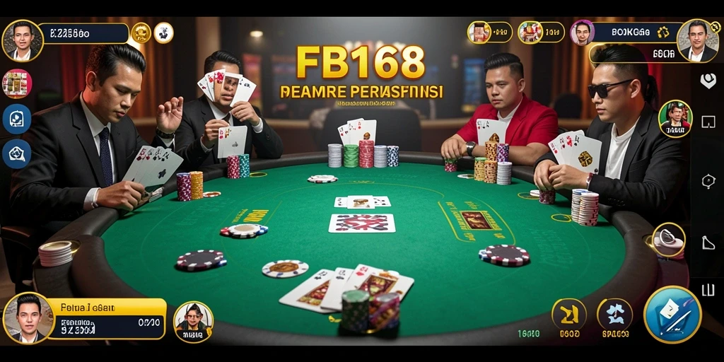Tangkapan layar FB168 menunjukkan gameplay Poker yang mendebarkan dan interaktif.