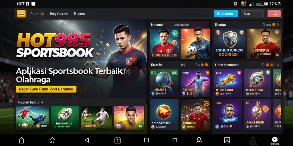 Screenshot HOT985 menampilkan taruhan olahraga yang menarik dan antarmuka yang responsif.