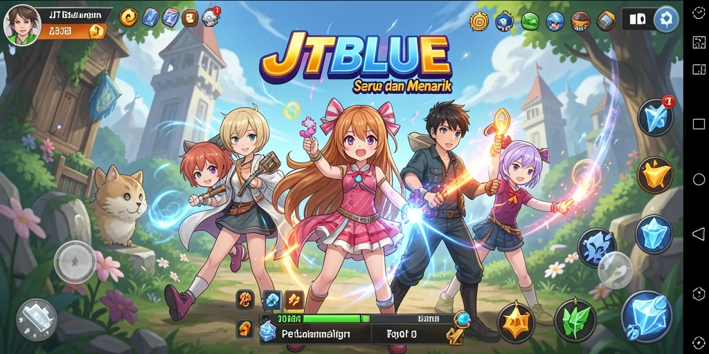 Screenshot dari gameplay JTBLUE yang seru dan penuh aksi.