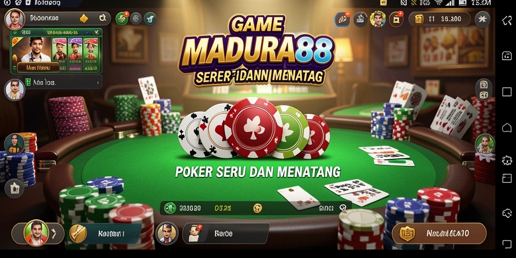 Tangkapan layar gameplay Poker yang menarik di MADURA88.