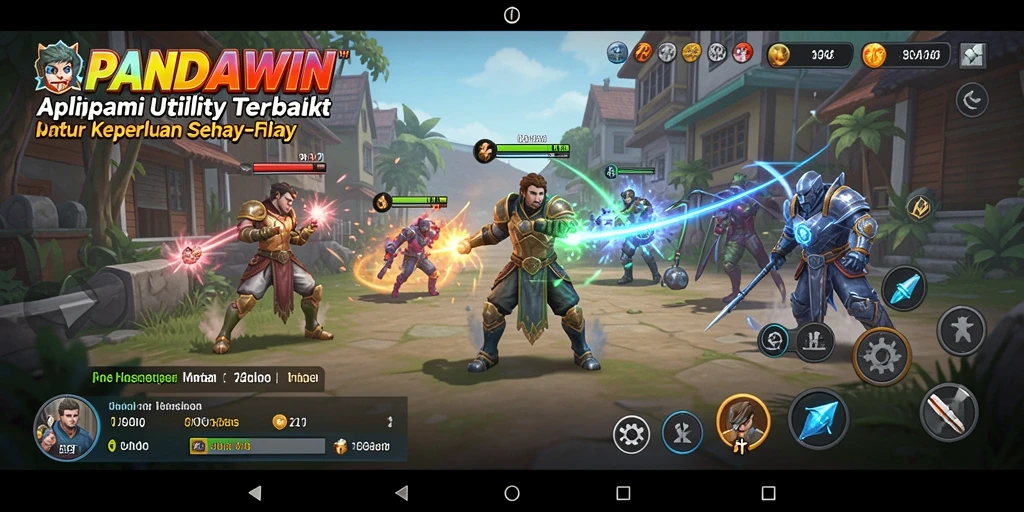 Screenshot utama PANDAWIN menampilkan tampilan antarmuka aplikasi Utility.
