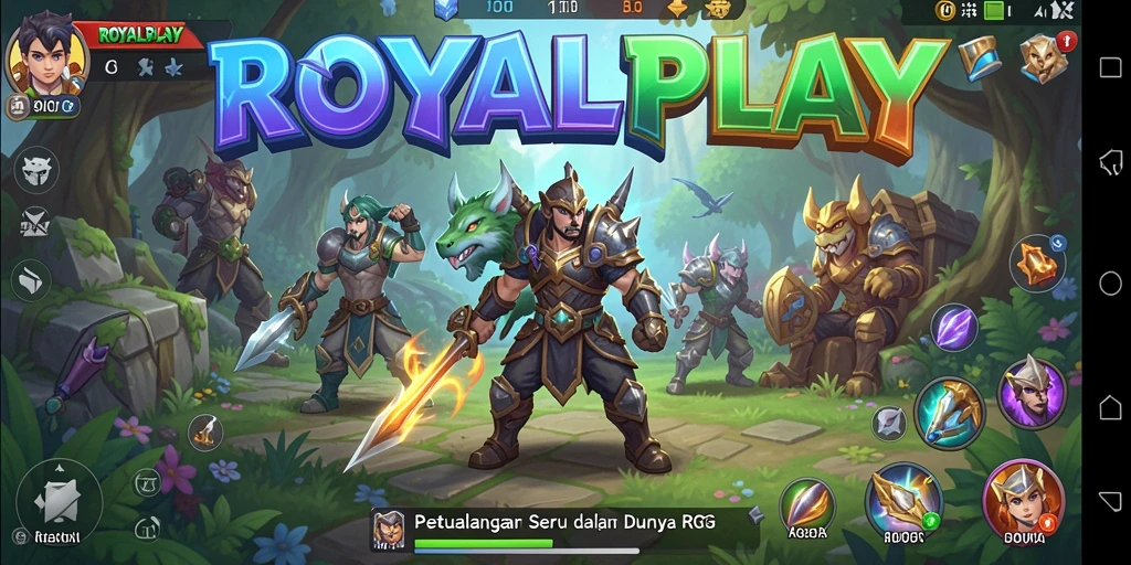 Tampilan gameplay menarik dari ROYALPLAY, aksi RPG yang seru.