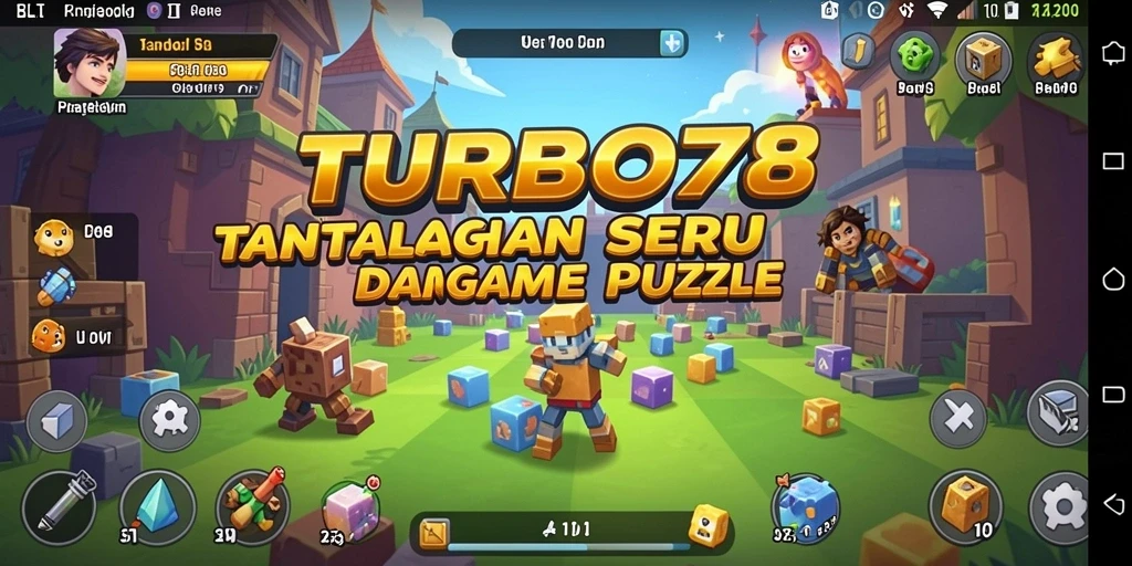 Gameplay menantang di TURBO78 dengan berbagai puzzle seru.