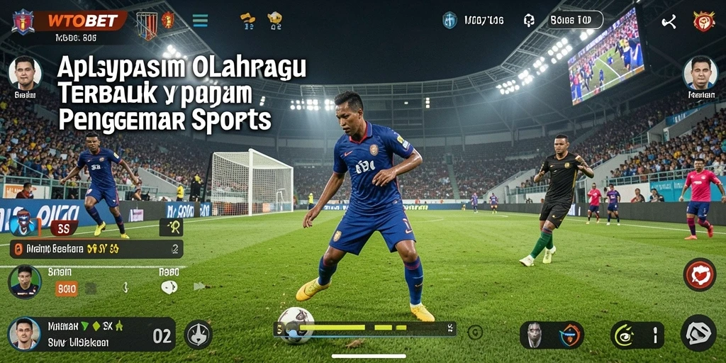 Screenshot WTOBET menampilkan aksi seru dalam permainan olahraga.