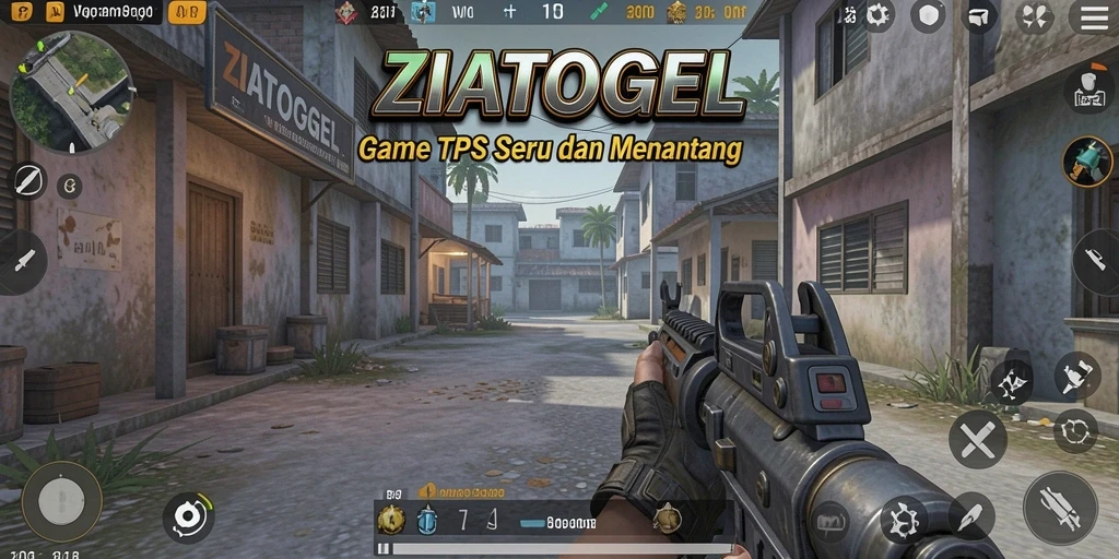 Tampilan gameplay seru di ZIATOGEL dengan aksi menembak yang mendebarkan.
