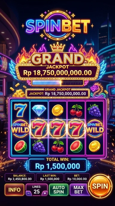 Tampilan antarmuka pengguna spinbet yang modern.